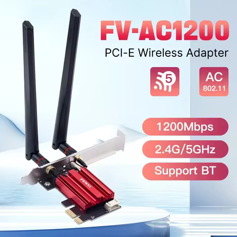Fenvi AC1200 WiFi PCIE Adapter 2.4Ghz/5Ghz Bluetooth FV-AC1200 Dual Band Wireless Lan Card 802.11AC 