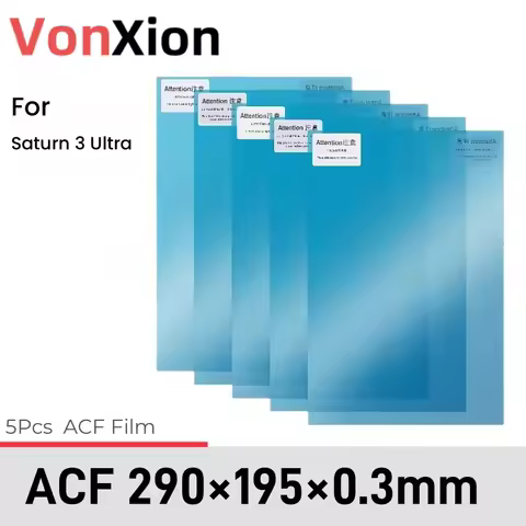 Vonxion 5Pcs Release Film ELEGOO ACF 290x195x0.3mm For Saturn 3 Ultra LCD SLA DLP UV Resin 3D Printe
