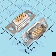 [3 Pieces]- DB15 Male Port 15 Pins Gold Plated 3 Rows Solder Wire Connector Smart Components