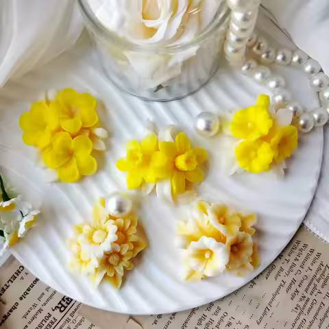 3d flower silicon mold, morning glory, daffodils, daisies, candles, soap, resin, chocolate, DIY craf