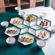 Household Food Plate Set Household Creative Food Plate Set Personalized Ceramic Plate Set Nordic Foo