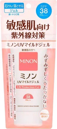 MINON 蜜濃 UV溫和防曬凝膠 成人敏感肌防曬 兒童嬰兒防曬 SPF38 PA+++ 70g