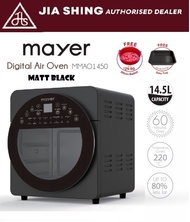 Mayer 14.5L Digital Air Oven MMAO1450 (Black)(Free Bake Tray )