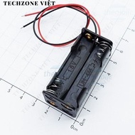 [3 Pieces]- Battery Box, 4xAAA Battery Tray 15cm Extension Cord V2 TechZone Viet