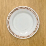 一組2件美國製PYREX 22.5公分康寧玻璃餐盤 中古品 台灣免運