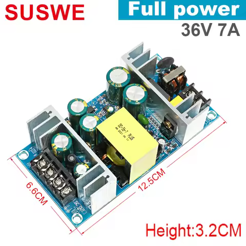 AC 100-240V to DC 5V 9V 12V 24V 36V 48V 1A 2A 3A 4A 5A 6A 7A 8A Power Supply Module Board Switch AC-