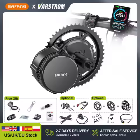 [USA Stock ] Bafang 36V 250W 350W 500W Mid Drive Motor BBS01B BBS02B Electric Bike Conversion Kits 8