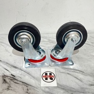 4" cart wheels live rubber trolley wheels 4 inch trolley wheels rubber wheels
