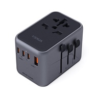 ออคีย์ หัวแปลงปลั๊กไฟ Travel Mate 65W GaN with USB Ports (PA-TA08)