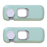 KidsLand - 兒童安全鎖 2 件裝 (緑色) - 嬰兒安全櫃鎖