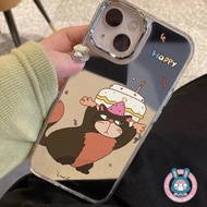Funny Cat Mirror Phone Case For Realme GT 8 7 5 Pro 3 Neo 8 7X 7 6 5 SE 240W V70 V60 V60S V23 V23i P