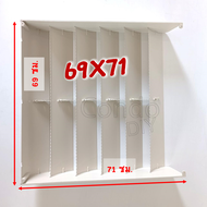 กริลแอร์เบี่ยงความร้อนแบบหนา มี 5ขนาด 7500-40000 BTU 5 ช่อง มีคู่มือให้ ติดตั้งเองได้ ไม่ต้องเจาะ  น
