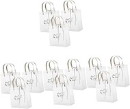 12 Pcs transparent gift bag wedding party bags thank you gift bags transparent shopping bags holiday gift bags christmas bags for gifts medium gift bags small bridesmaid pvc Box