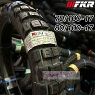 FKR TAYAR 17 SAFARI X 22 EXPLORER 70/100-17 , 80/100-17 Tayar Cross TUBELESS TYRE
