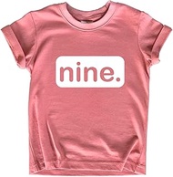 9th Birthday Shirt Girls Nine Tshirt Gifts 9 Year Old Girl Gifts 9 yr Birthday Tees