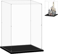 LILIKAKA Acrylic Display Case for Lego 71040 The Disney Castle, 20.07x14.17x30.7inches (51x36x78cm), Protect Your Collectibles from Dust with a Clear Showcase