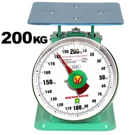 Commercial Mechanical Weighing Scale Market Kitchen Flat Plate Scale 200kg Timbang Berat Alat Penimb