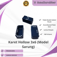 MESIN Hollow 3x6 rubber feet / base chair leg cover table/ cupboard rack rubber sewing machine legs 