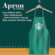 - Waterproof Barista Apron with Starbucks Barista Motif