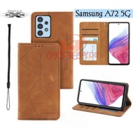 Flip Magnet Casing Samsung A72 5G  - Casing Flip Cover Wallet Sarung Hp - Casing Dompet Flip Magnet