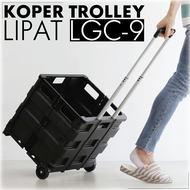 ORANGE Troli Keranjang Lipat Serbaguna - Troli Belanja Lipat Dorong - Trolley Pet Stroller Anjing