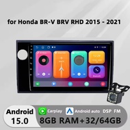 Honxun ESSGOO acodo ASTRAL Kenwood 8GB+64 android head unit for Honda BR-V BRV LHD 2015 - 2021 playe
