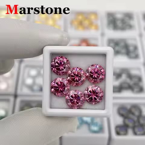 Sakura Pink Colorful 0.1-30CT Moissanite 3EX Cut Lab Grown Moissanite Diamond for DIY Jewelry Neckla