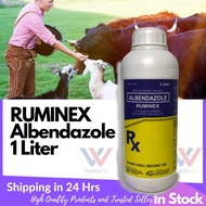 Ruminex 1 Liter Albendazole dewormer for cattle goat sheep oral suspension