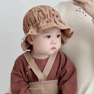 Children's Hat Age 6 To 2 Years Head Circumference 46-48 Cm. Wide-Brimmed For Girls Made Of Printed 