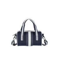 LeSportsac Mini Roll Bag - Spectator Deep Blue - Navy Blue Barrel Bag Mini Duffel Cylinder Crossbody
