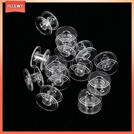 PLLEWY 10/30pcs Sewing Machines Plastic Transparent Linen Spool For Brother Janome Singer Thread Bobbin Empty Coils
