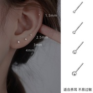 Earrings 999纯银耳钉2022年新款潮银耳钉999纯银养耳耳钉耳棒耳骨钉+ZLD+