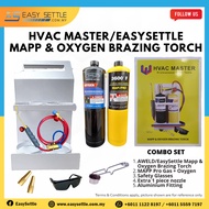 MAPP GAS & OXYGEN TORCH SET Welding Torch Brazing Torch Soldering Aweld Oxygen Gas