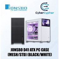 JONSBO D41 ATX PC Case (Mesh/STD) (Black/White)