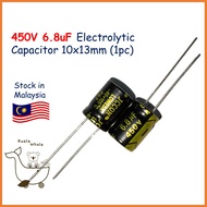 450V 6.8uF Electrolytic Capacitor Kapasitor 10x13mm 450V6.8UF (1pc)