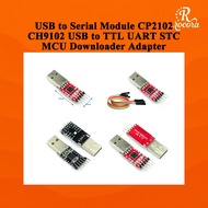 USB to Serial Module CP2102 CH9102 USB to TTL UART STC MCU Downloader Adapter