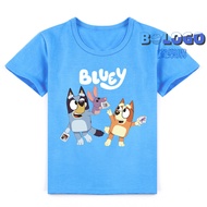 Bluyi Children's Clothing Miaomiao Dog Cloth Short-Sleeved T-Shirt Summer bluey Clothes