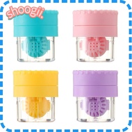 SHOOGEL Glasses Lenses Box Plastic Portable Rotatable Glasses Lenses Container