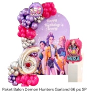 DEMON HUNTER Balloon Package 66 PC SP Demon Hunter Birthday Decoration/