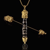 Tibetan Retro Universal DIY Dzi Beads Empty Holder Pendant Live Buckle Unscrew Accessories Buckle He