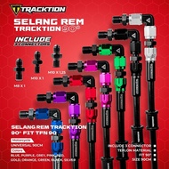 Tracktion brake hose fit 90 L degrees fit 90cm full cnc Universal automatic duck