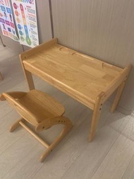 日本實木枱連凳