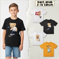 OLIVERKIDS - Kids Tshirt Classy Bear Earth Tone Cream & Dark Brown Unisex Kids T-Shirt for Boys and 