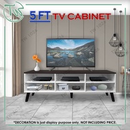 [TW][Wenge + White] CASEY 5 Kaki Kabinet TV/5 Feet TV Cabinet/TV Console