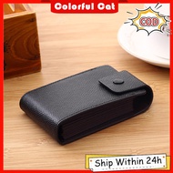 Men Fashion Business Leather Credit Card Wallet ID Card Holder Organizer
