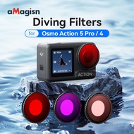 Diving Filter For DJl Osmo Action 5 Pro/4 Waterproof Filter DJI Protective Mirror Sports Camera