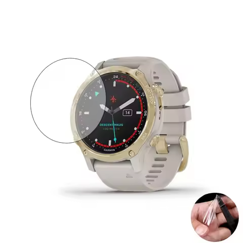5pcs Soft TPU Clear Protective Film Smartwatch Guard For Garmin Descent Mk2S Sport Smart Watch Scree