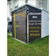 【DISCOUNT NOW!!!】JC-Outdoor Wooden Blind/Bidai Kayu/户外木帘-Width 9ft & 10ft(CUSTOMIZE ALLOWED)