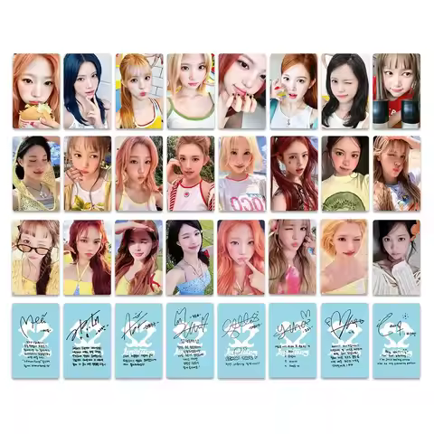 8PCS Kpop Girl Group New Album "LemonTang" Small Cards JIWOO CARMEN YUHA STELLA JUUN A-NA IAN YE-ON 