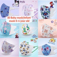 3D Children'S Mask Cartoon Print Colorful Pattern Mix (0-12 Ages) Baby/Child Princess Mask Boys/Girls High Beauty Face Mask
